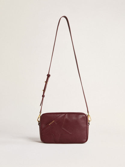 Star Bag in wine-red leather with tone-on-tone star - Golden Goose Women