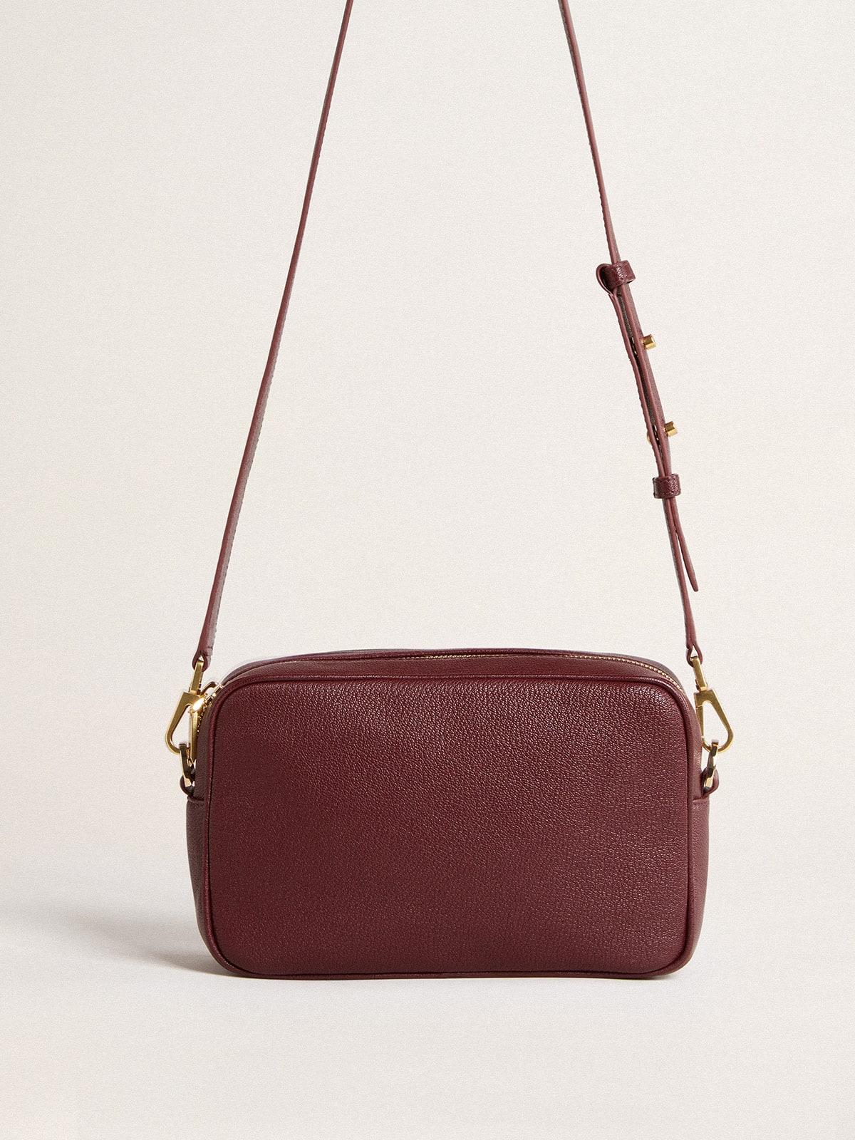 Star Bag in wine-red leather with tone-on-tone star - Golden Goose Women