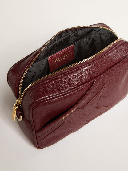 Star Bag in wine-red leather with tone-on-tone star - Golden Goose Women