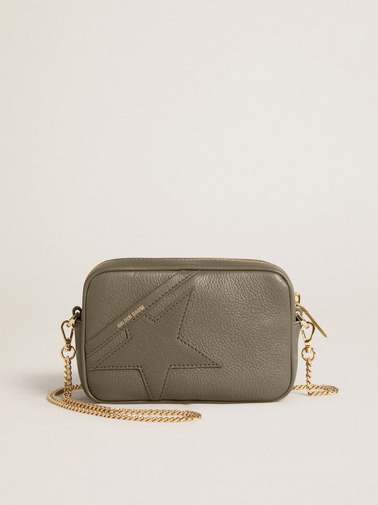 Mini Star Bag in sage-green leather with tone-on-tone star - Golden Goose Women