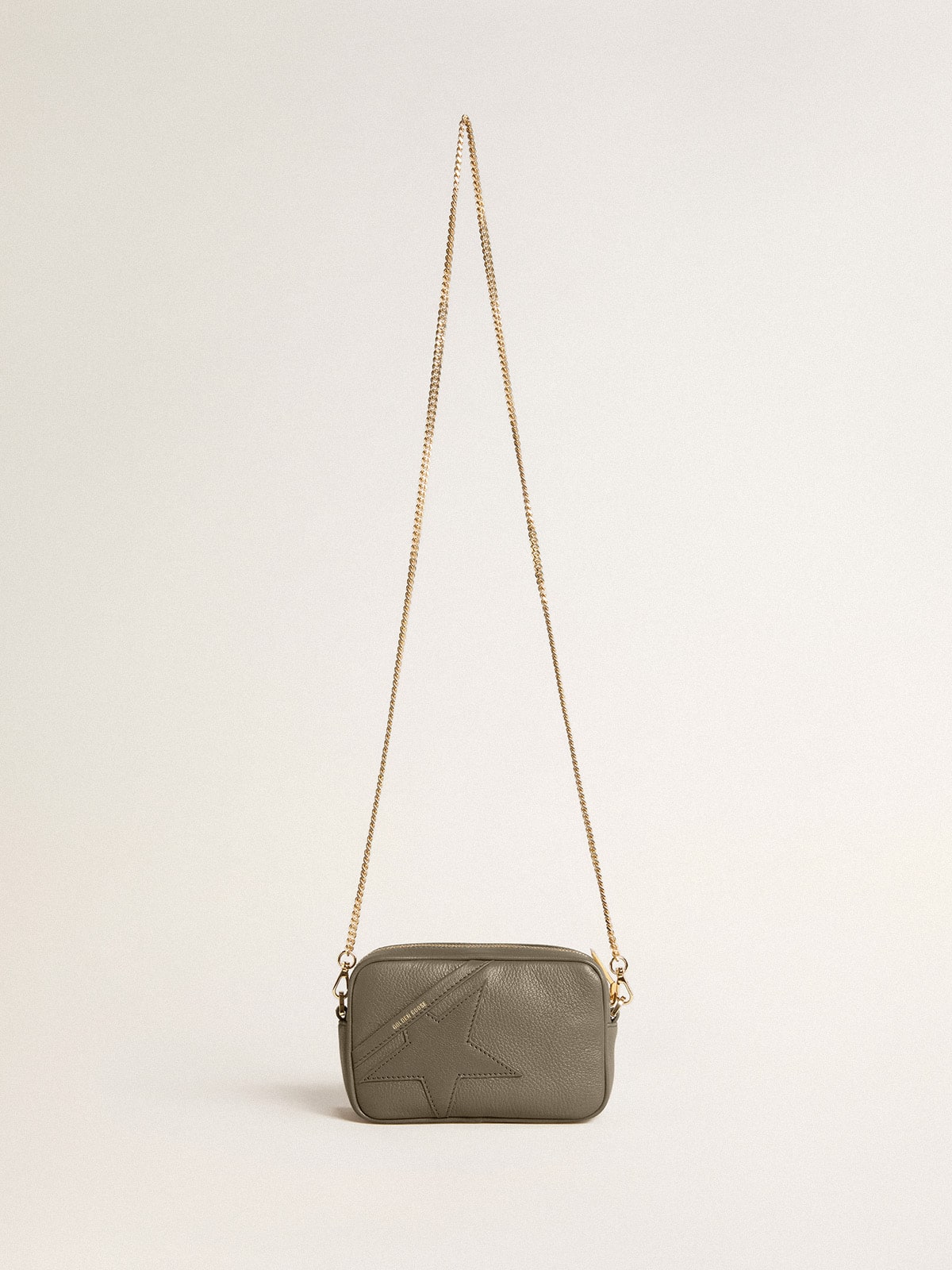 Mini Star Bag in sage-green leather with tone-on-tone star - Golden Goose Women