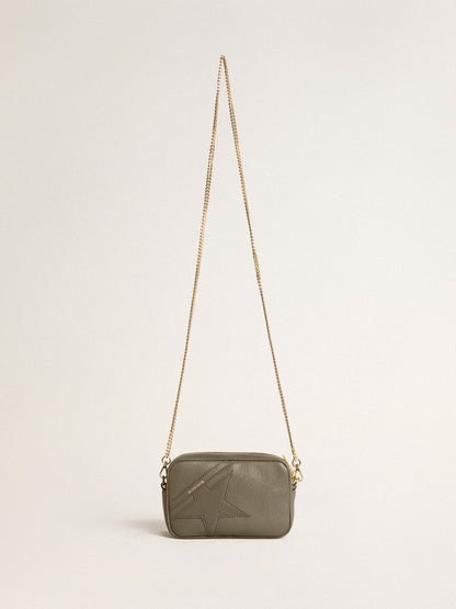 Mini Star Bag in sage-green leather with tone-on-tone star - Golden Goose Women