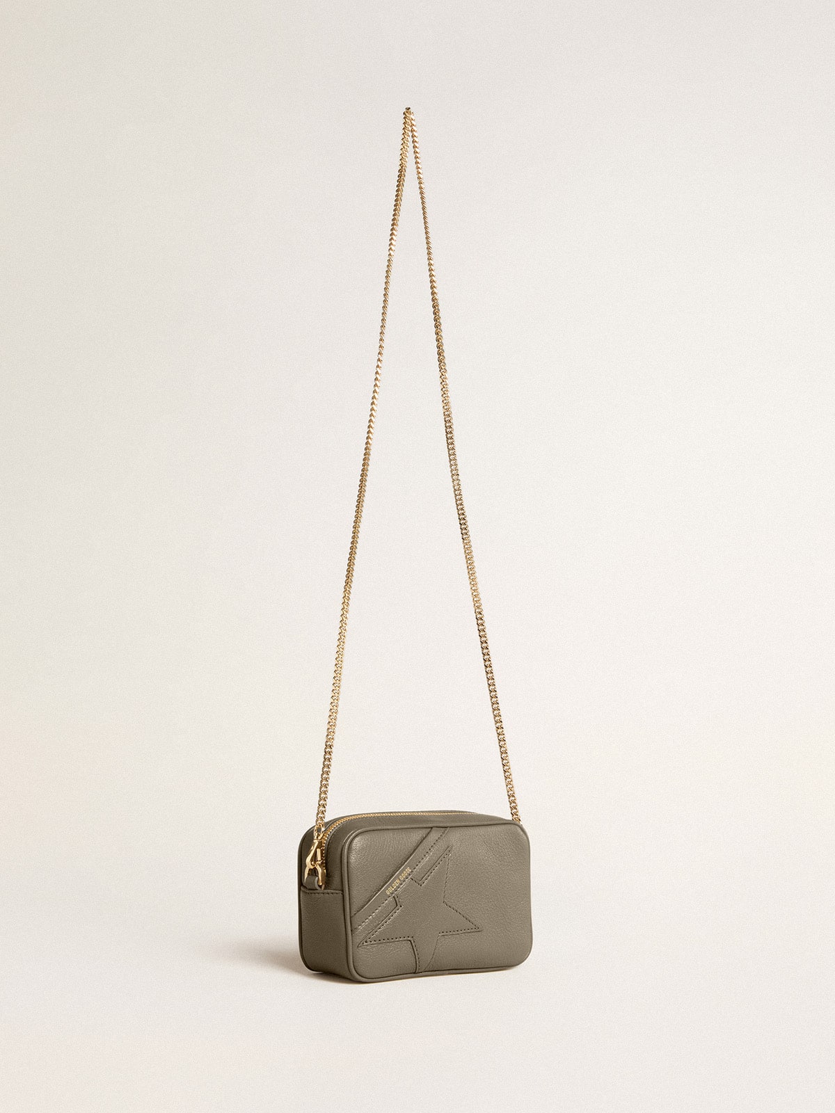 Mini Star Bag in sage-green leather with tone-on-tone star - Golden Goose Women