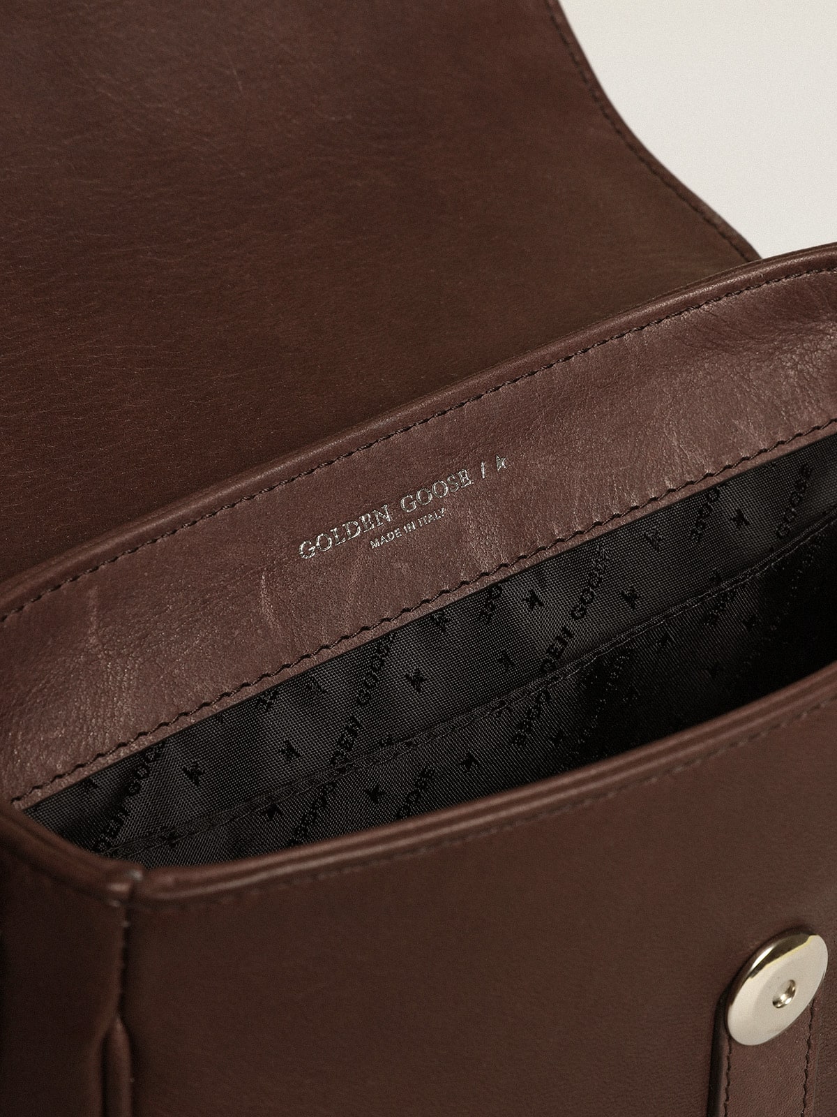 Women's Francis Bag small in dark brown leather - Golden Goose Women