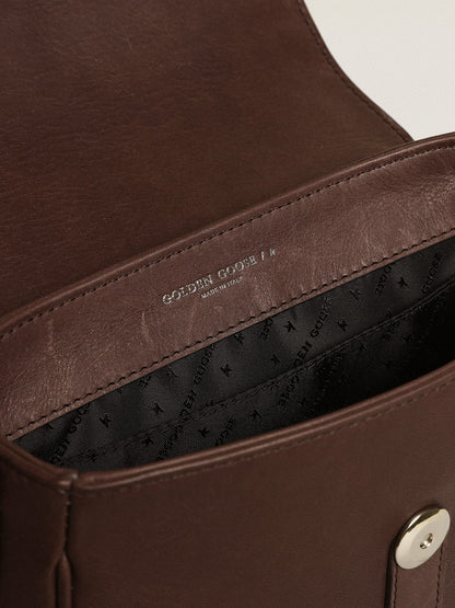 Women's Francis Bag small in dark brown leather - Golden Goose Women