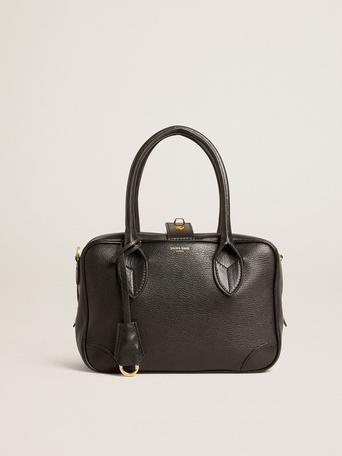 Vita Bag in black sheepskin leather with gold details - Golden Goose Women
