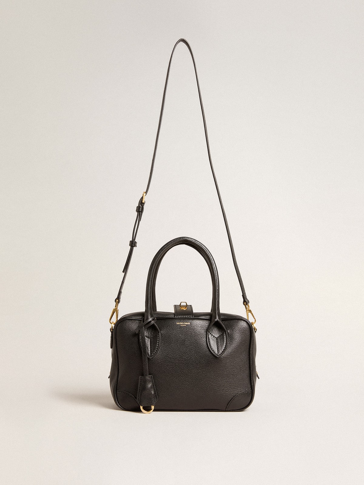 Vita Bag in black sheepskin leather with gold details - Golden Goose Women