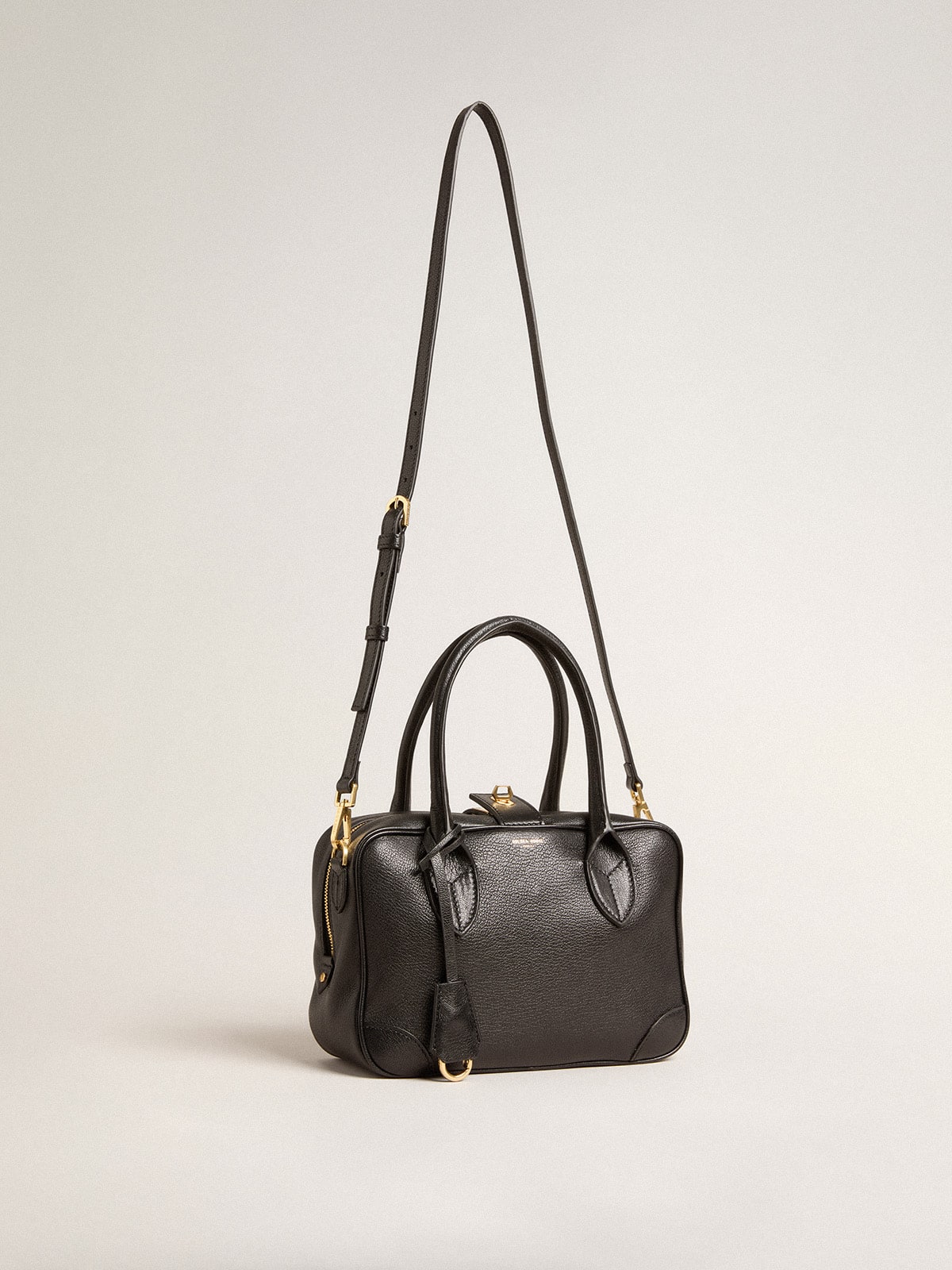 Vita Bag in black sheepskin leather with gold details - Golden Goose Women