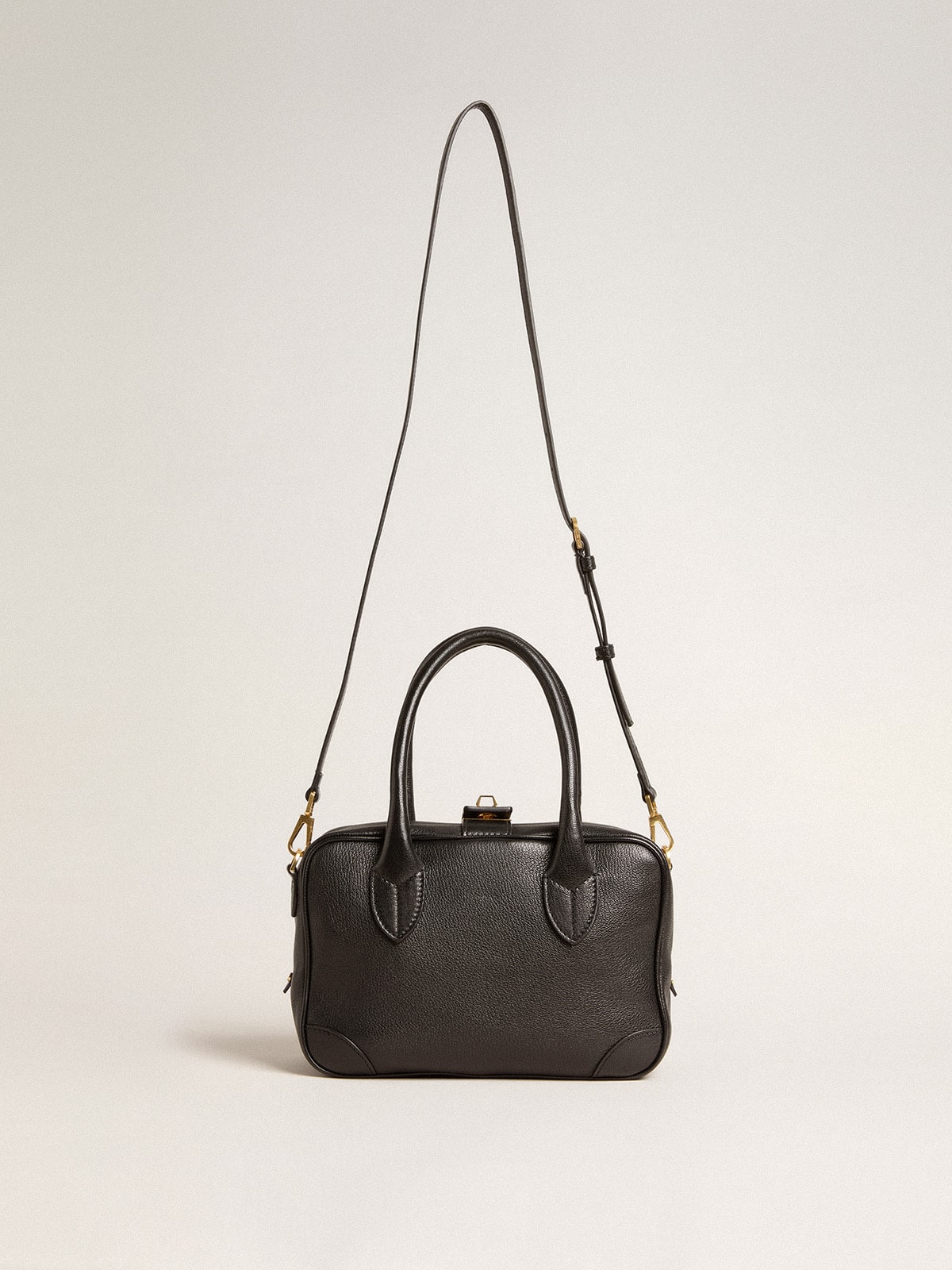 Vita Bag in black sheepskin leather with gold details - Golden Goose Women