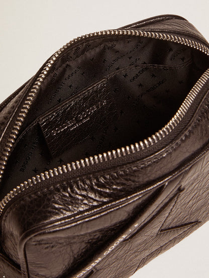 Women's Mini Star Bag in black glossy leather with tone-on-tone star - Golden Goose Women