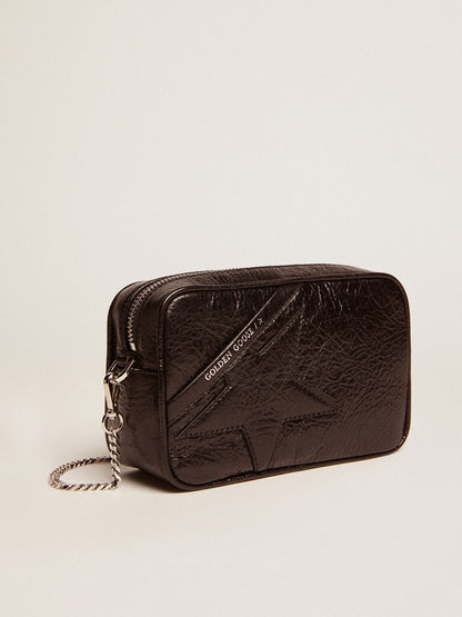 Women's Mini Star Bag in black glossy leather with tone-on-tone star - Golden Goose Women