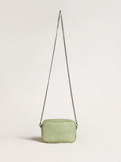 Mini Star Bag in light green snake-print leather - Golden Goose Women