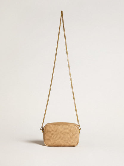 Mini Star Bag in beige snake-print leather - Golden Goose Women