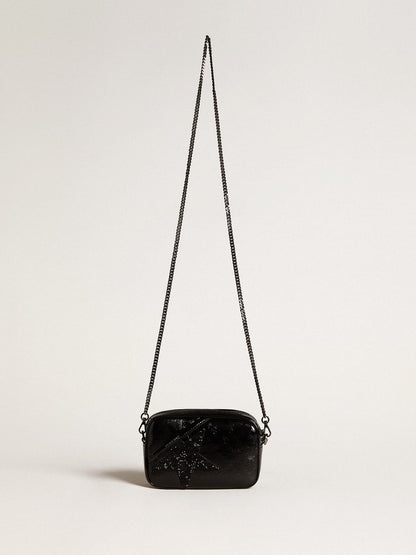 Mini Star Bag in black leather with Swarovski crystal star - Golden Goose Women