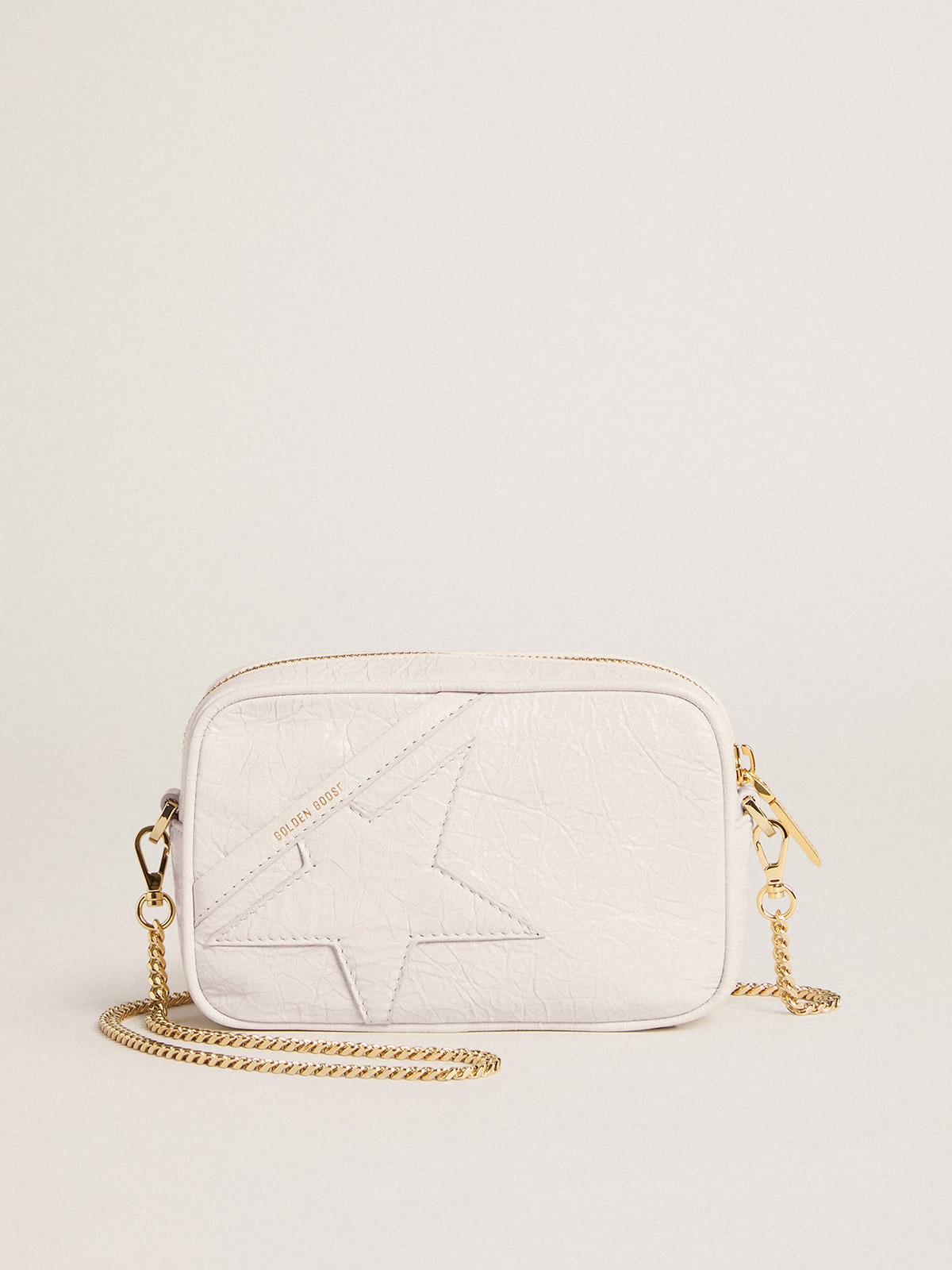Mini Star Bag in butter-white leather with tone-on-tone star - Golden Goose Women