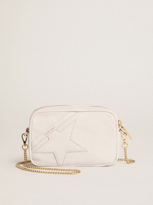 Mini Star Bag in butter-white leather with tone-on-tone star - Golden Goose Women