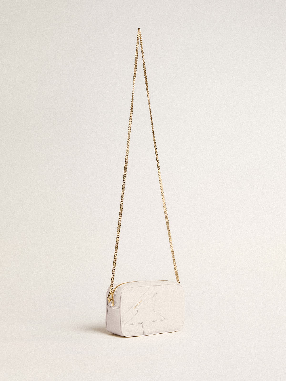 Mini Star Bag in butter-white leather with tone-on-tone star - Golden Goose Women