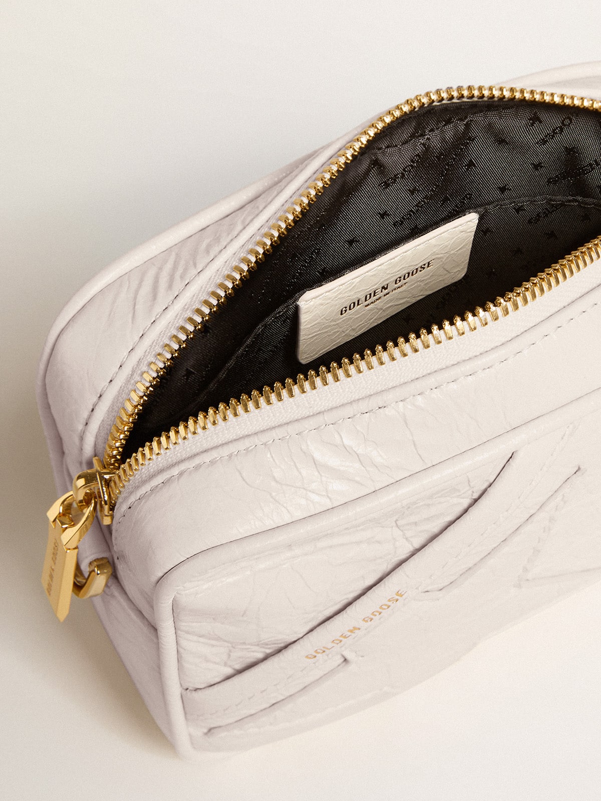 Mini Star Bag in butter-white leather with tone-on-tone star - Golden Goose Women
