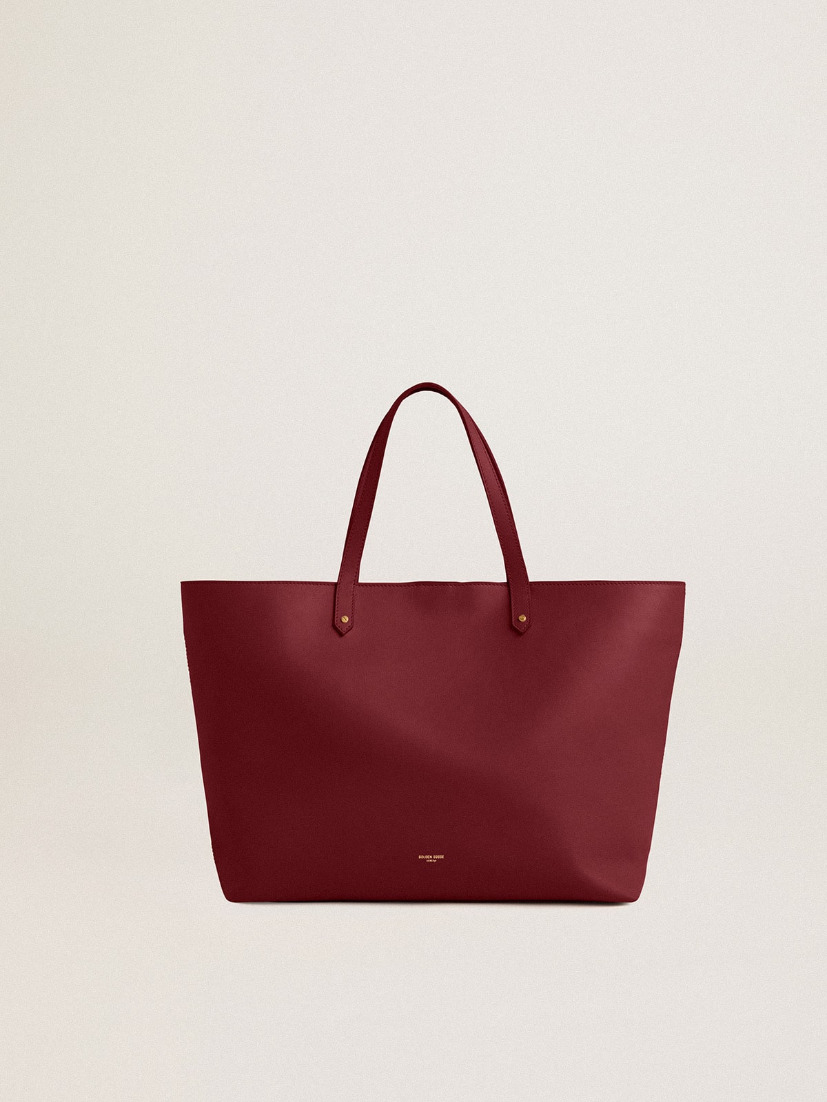 Burgundy Pasadena Bag in smooth leather with gold logo - Golden Goose Women