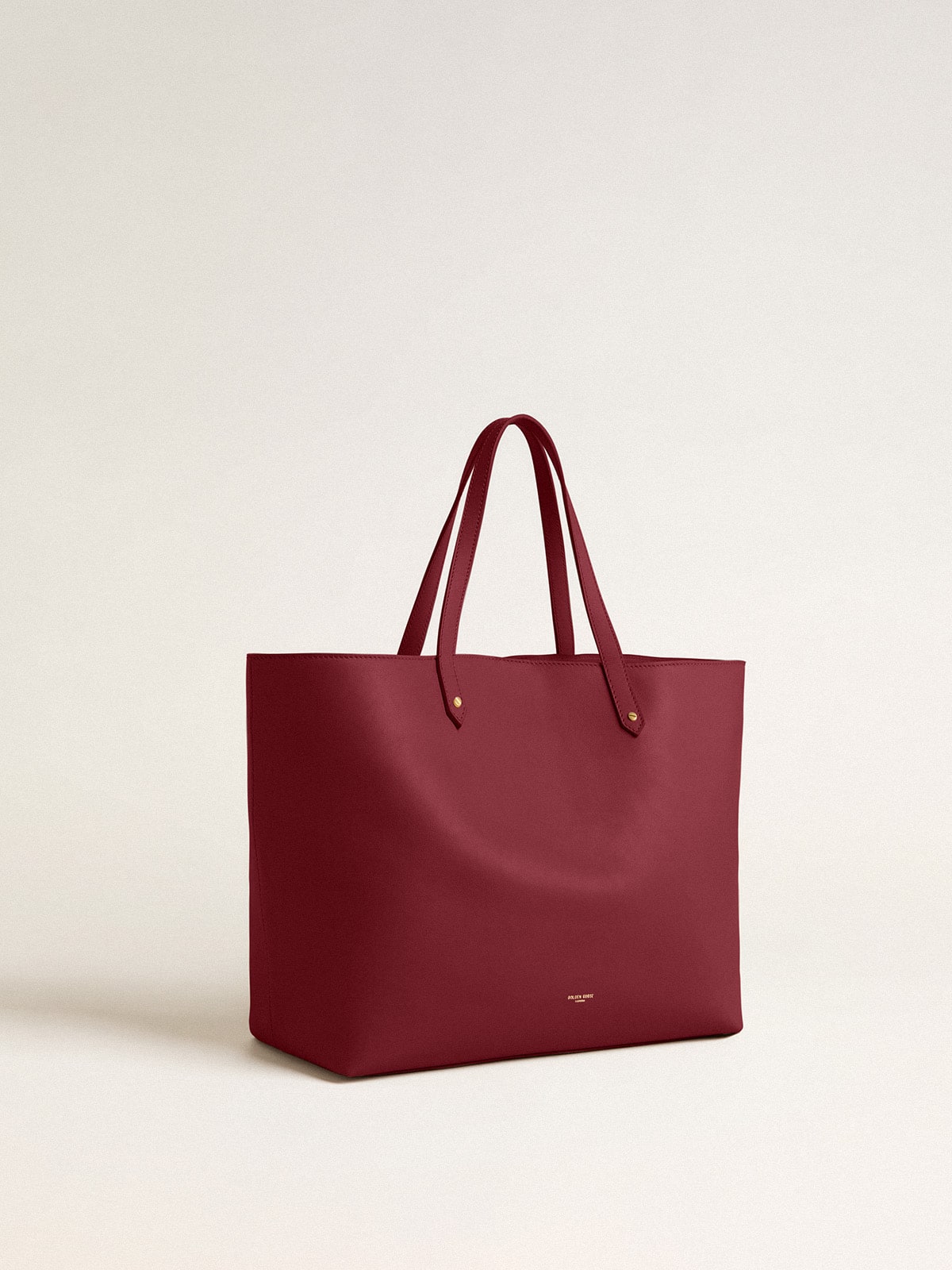 Burgundy Pasadena Bag in smooth leather with gold logo - Golden Goose Women