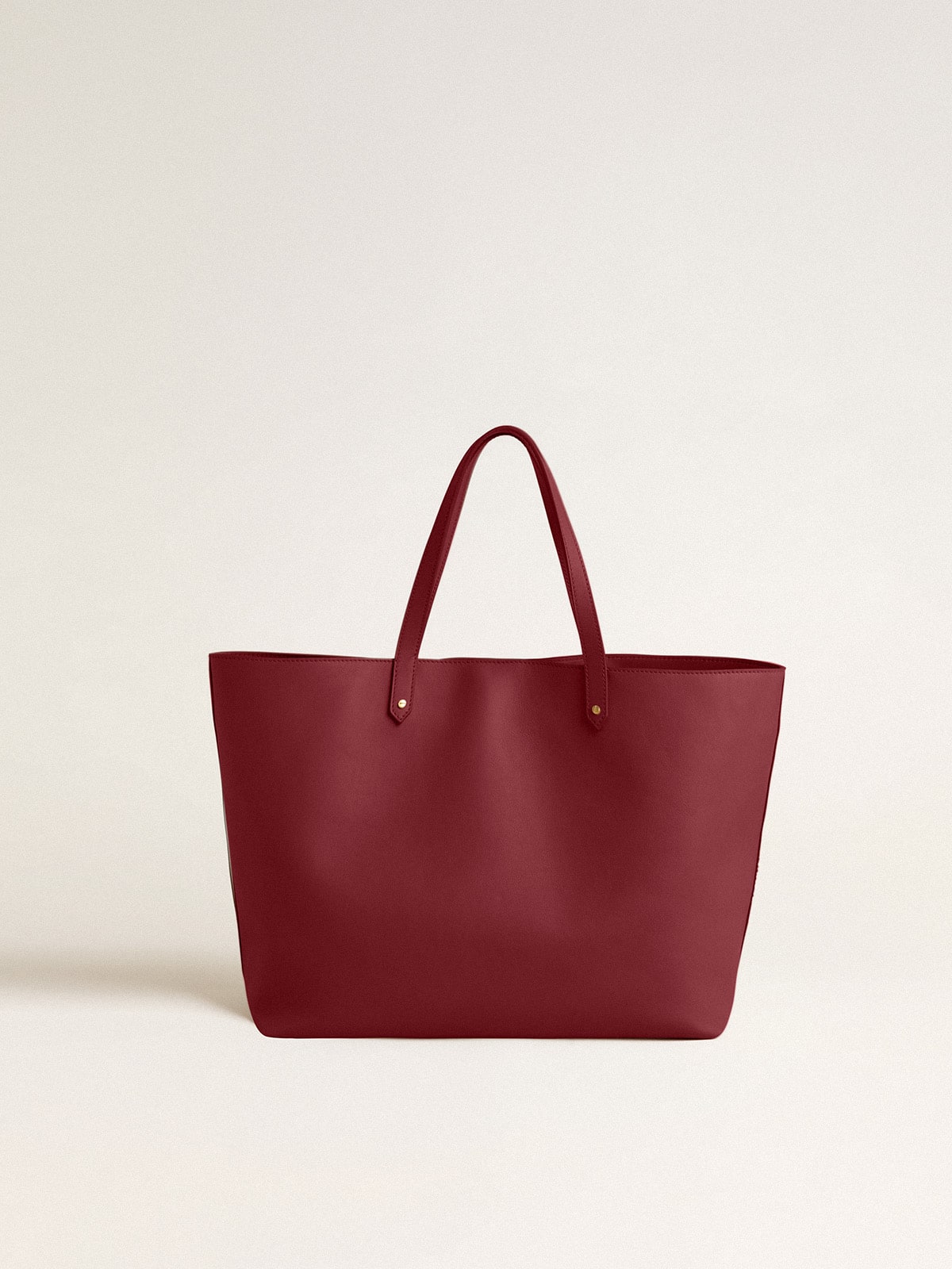 Burgundy Pasadena Bag in smooth leather with gold logo - Golden Goose Women