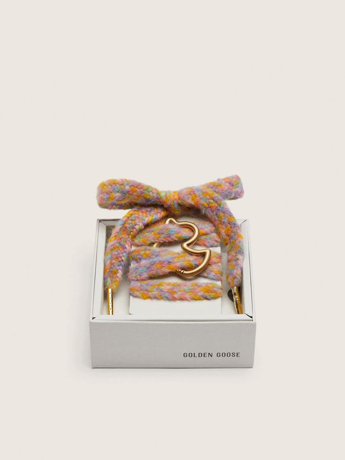 Skins multicolor wool laces with duck-shaped snap hook - Golden Goose Women|Men
