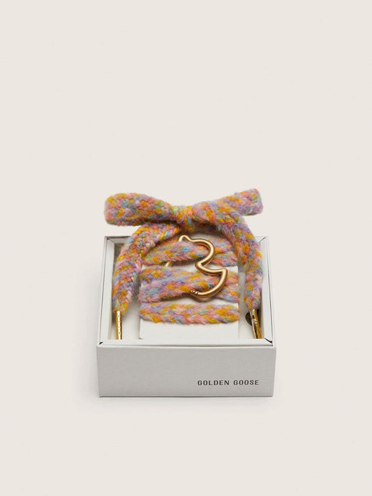 Skins multicolor wool laces with duck-shaped snap hook - Golden Goose Women|Men