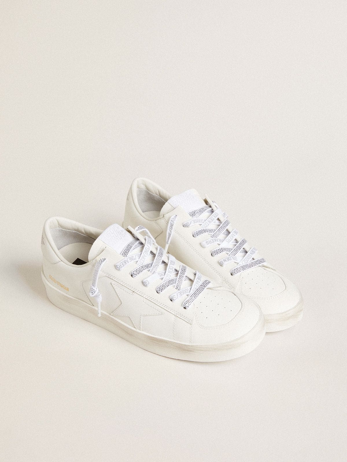 Swarovski laces with contrasting gray logo - Golden Goose Women|Men