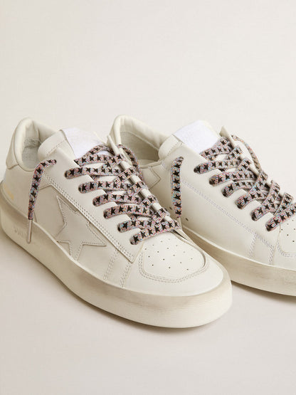 Multicolor Lurex laces with contrasting black stars - Golden Goose Women|Men
