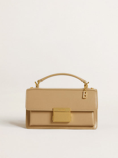 Letter B charm in gold-colored brass with crystals - Golden Goose Women