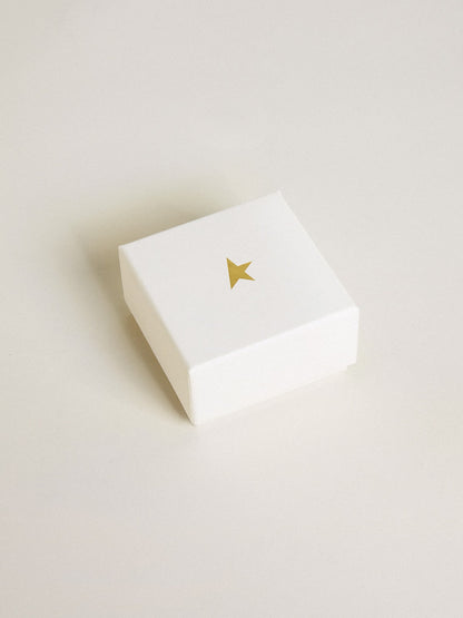 Letter I charm in gold-colored brass with crystals - Golden Goose Women