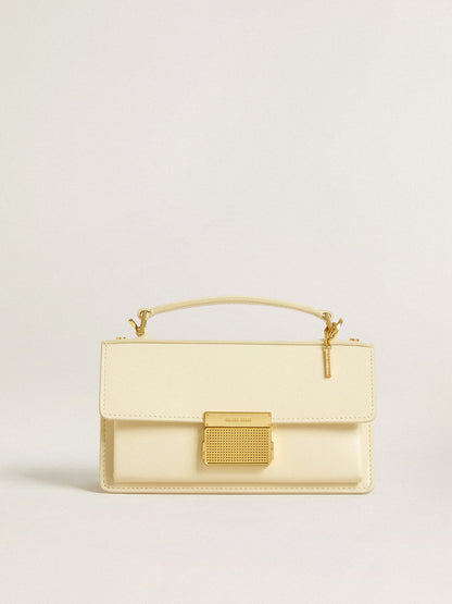 Letter I charm in gold-colored brass with crystals - Golden Goose Women