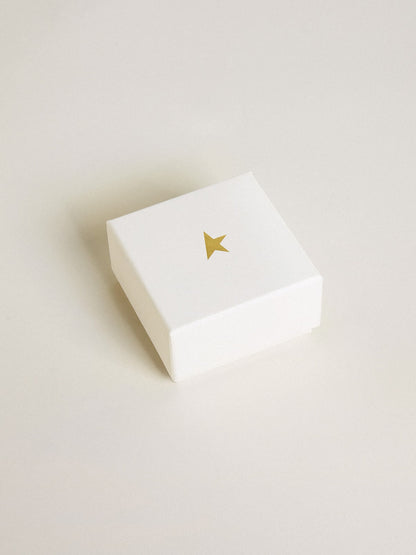 Letter L charm in gold-colored brass with crystals - Golden Goose Women