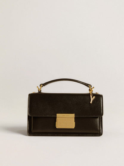 Letter Y charm in gold-colored brass with crystals - Golden Goose Women