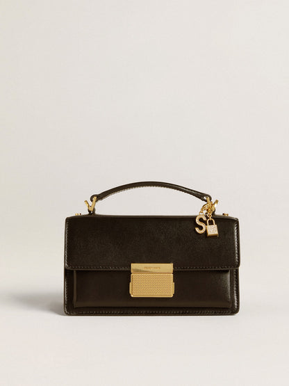 Letter S charm in gold-colored brass with crystals - Golden Goose Women