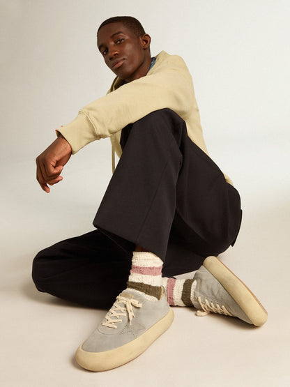 Socks in aged white with multicolor stripes - Golden Goose Women|Men