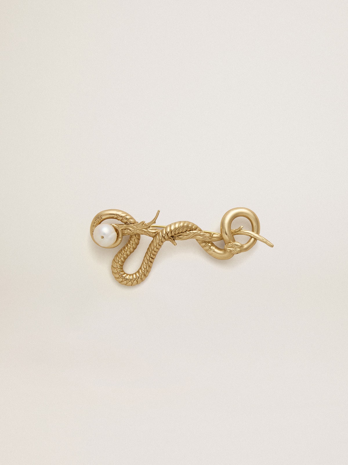 CNY antique gold snake-shaped pin - Golden Goose Women|Men
