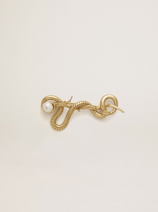 CNY antique gold snake-shaped pin - Golden Goose Women|Men