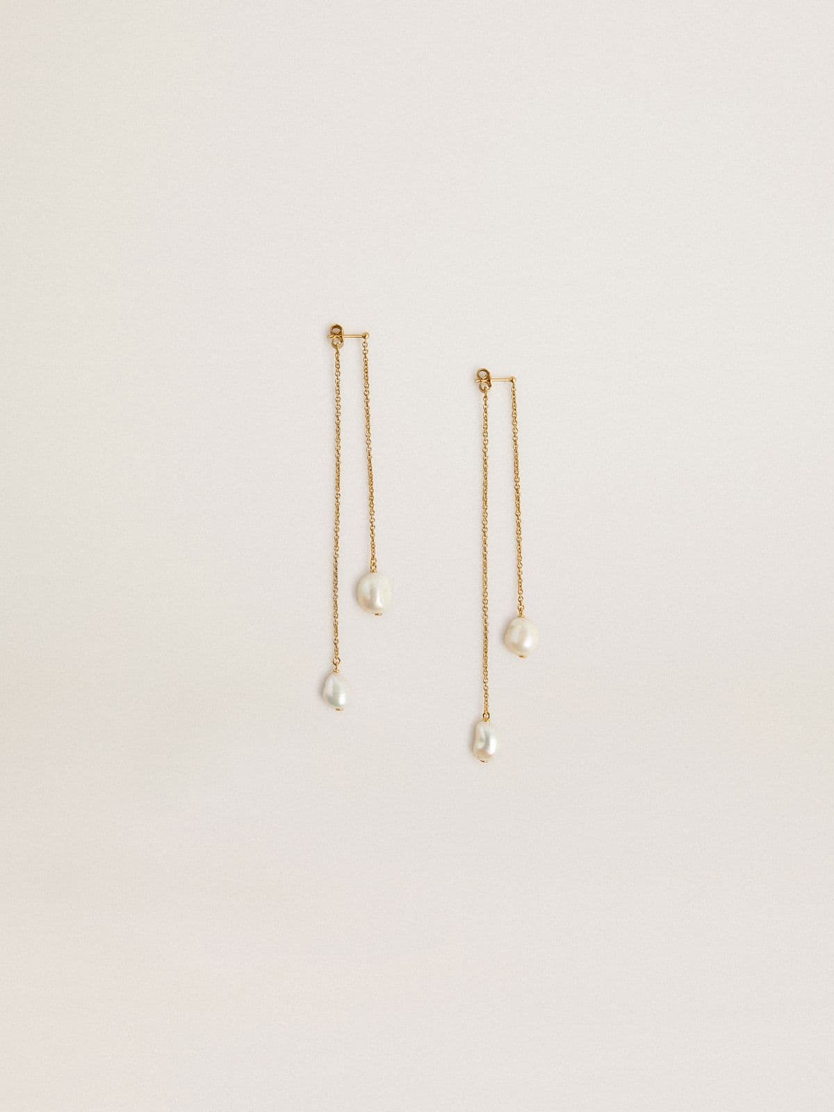 Drop earrings with pearls - Golden Goose Women