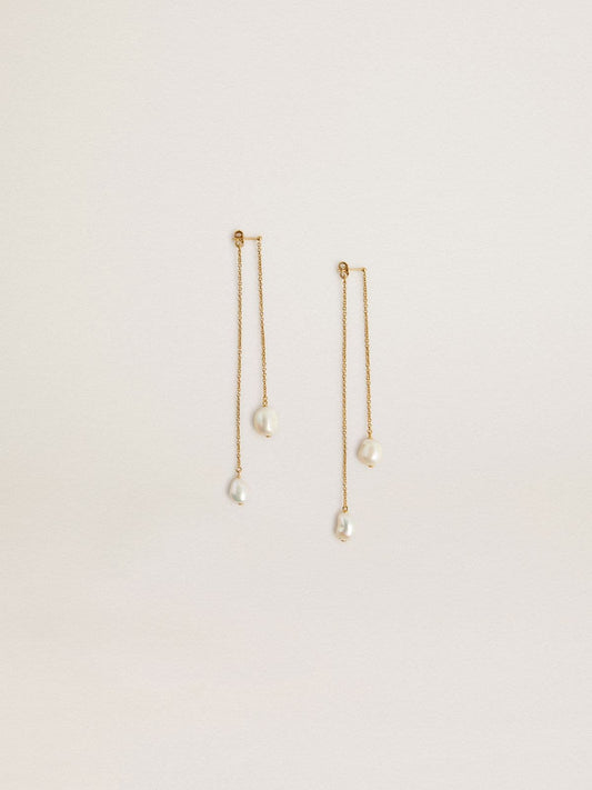 Drop earrings with pearls - Golden Goose Women