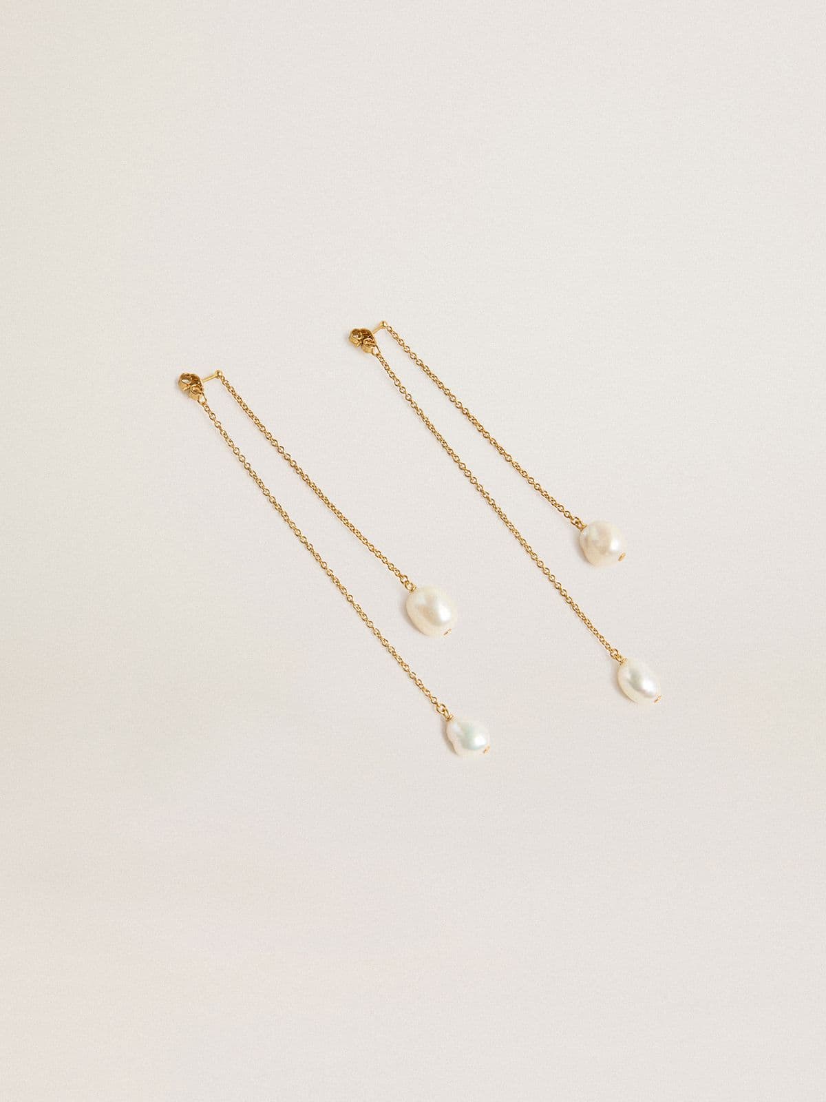 Drop earrings with pearls - Golden Goose Women
