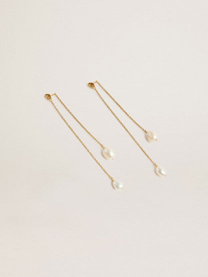 Drop earrings with pearls - Golden Goose Women