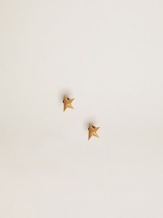 Women's stud earrings in antique gold color - Golden Goose Women