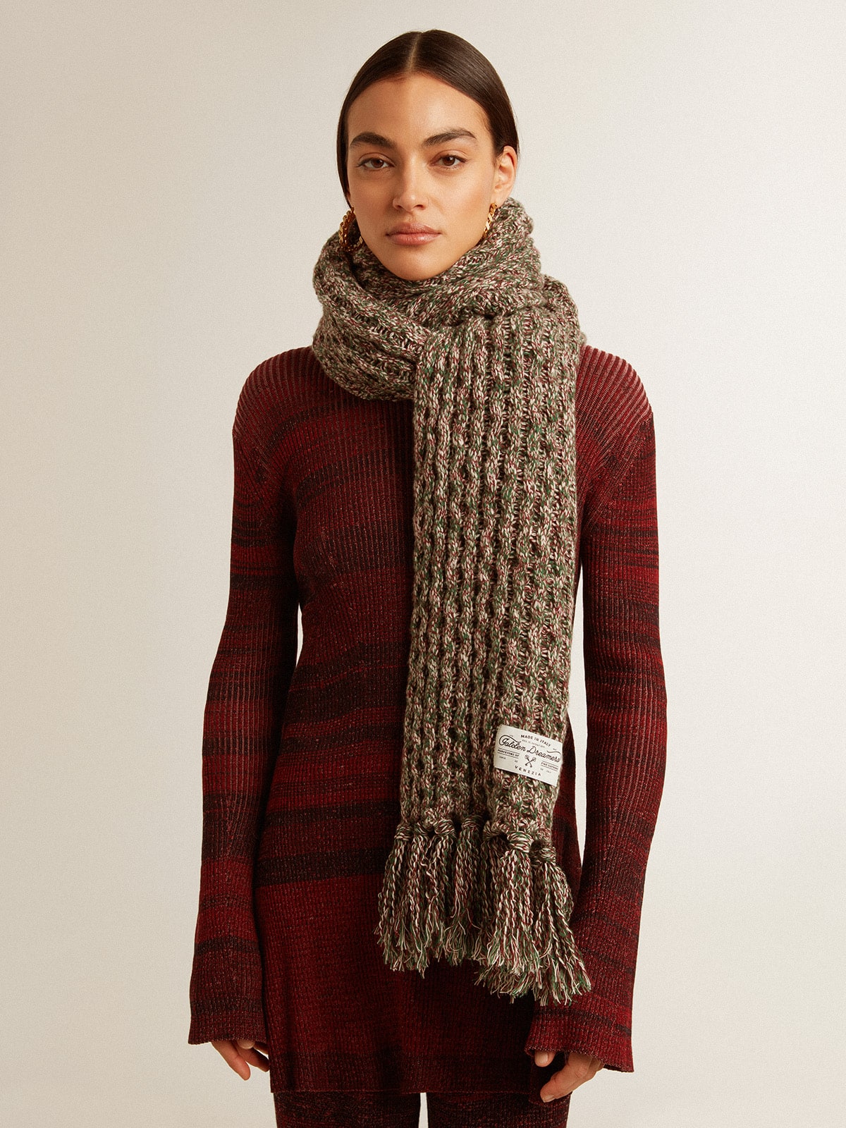 Multicolored wool scarf - Golden Goose Women|Men