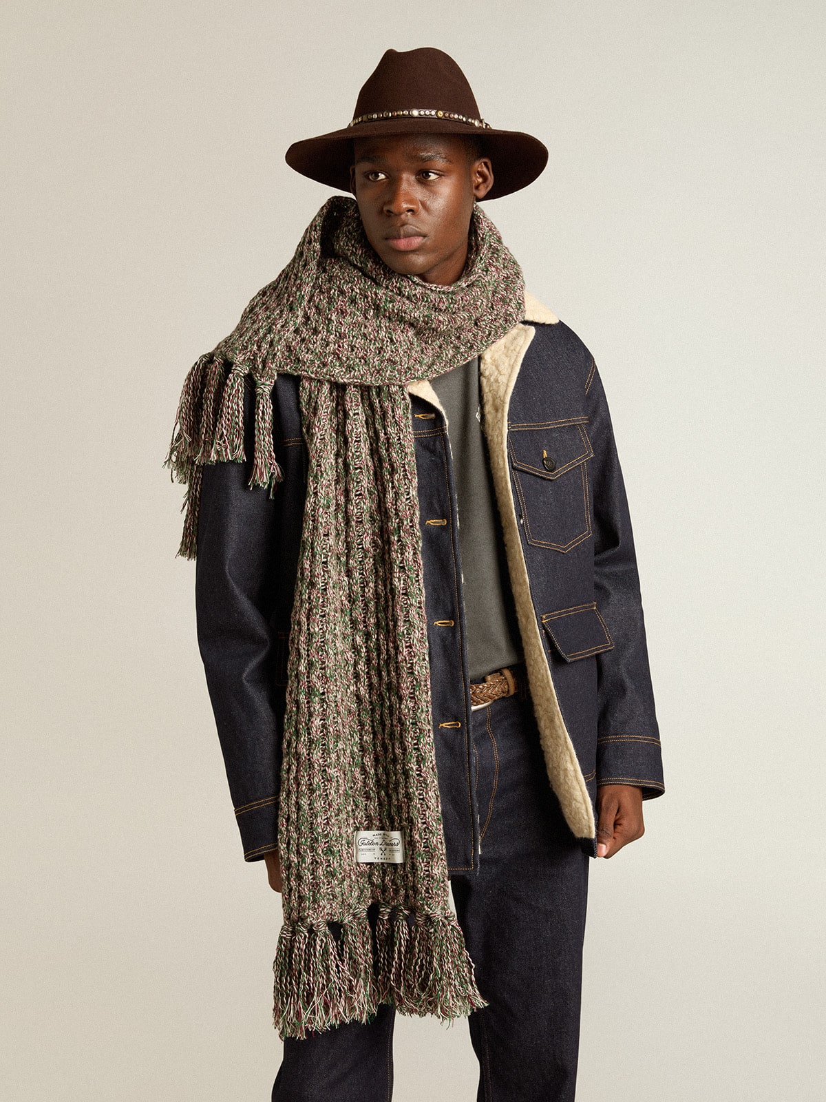 Multicolored wool scarf - Golden Goose Women|Men