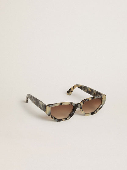 Jackie square sunglasses with tortoiseshell pattern - Golden Goose Women|Men