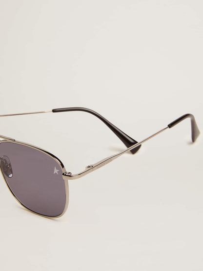 Roger aviator sunglasses with black frame and black lenses - Golden Goose Women|Men