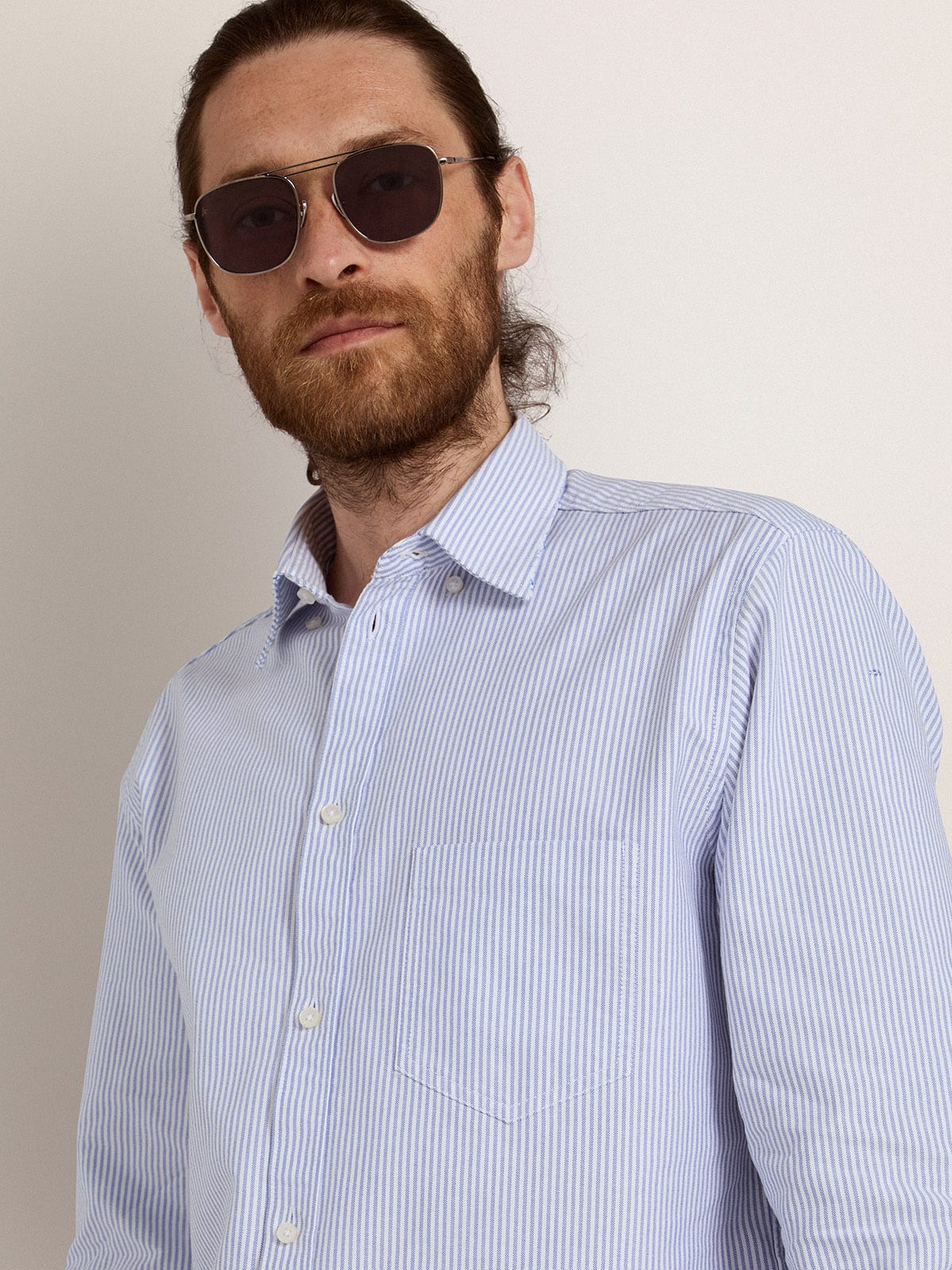 Roger aviator sunglasses with black frame and black lenses - Golden Goose Women|Men