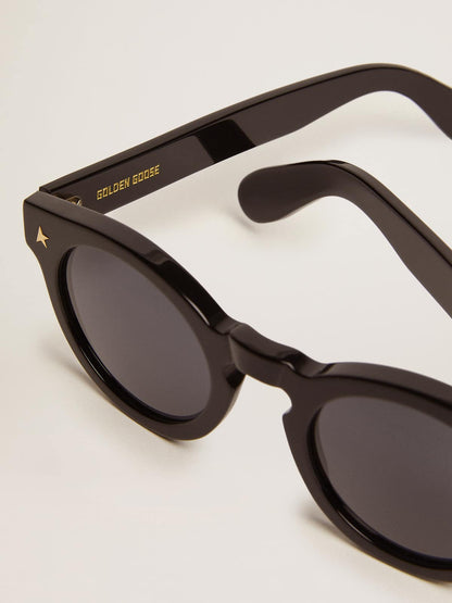 Sunframe Panthos model with black frame and gold details - Golden Goose Women|Men