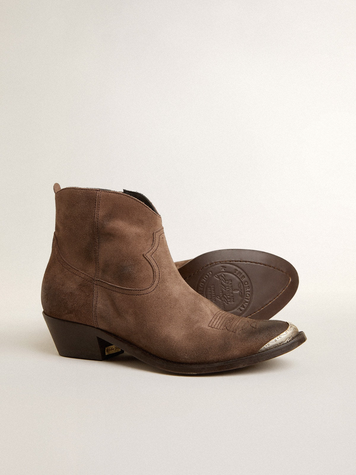 Young ankle boots in dark brown suede - Golden Goose Women
